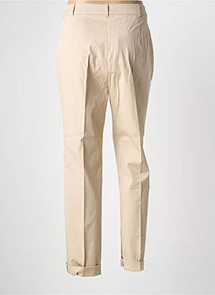Pantalon chino tissage popeline taille normale beige MAX MARA femme