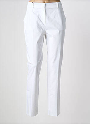 Pantalon chino tissage popeline taille normale blanc MAX MARA femme