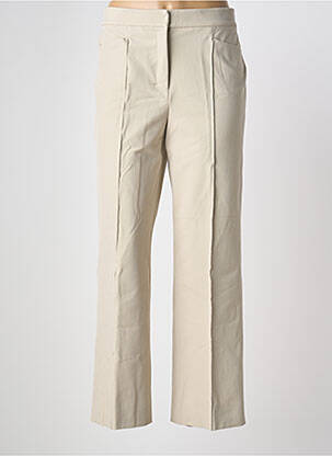 Pantalon droit stretch taille normale beige MAX MARA femme