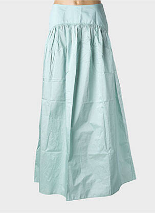Jupe longue fermeture zippée au dos vert MAX MARA femme