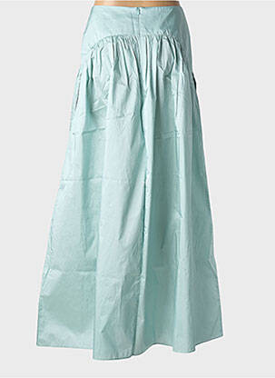 Jupe longue fermeture zippée au dos vert MAX MARA femme