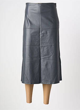 Jupe mi-longue taille à pinces gris MAX MARA femme
