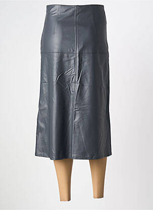 Jupe mi-longue taille à pinces gris MAX MARA femme