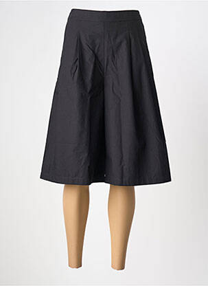 Bermuda coupe jupe culotte taille haute noir PIER ANTONIO GASPARI femme