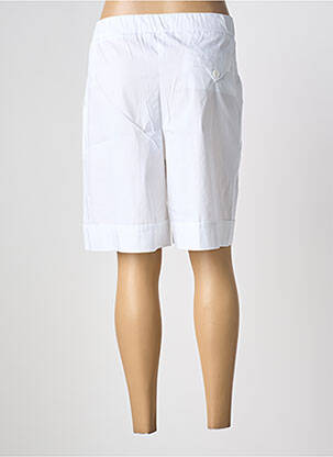 Bermuda taille élastique taille normale blanc ANNA SERAVALLI femme