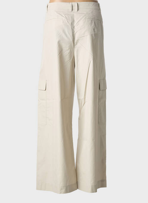 Pantalon cargo taille haute taille haute beige MAX MARA femme