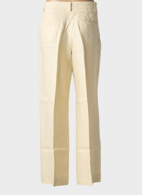 Pantalon droit tissage crêpe taille haute beige WEEKEND MAXMARA femme