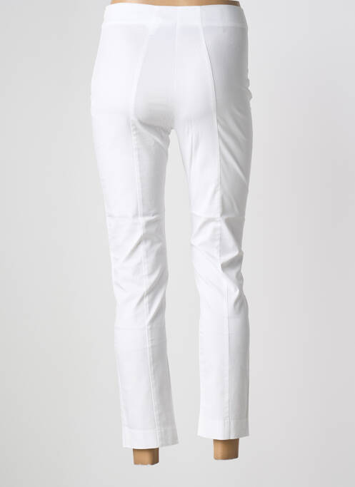 Pantalon 7/8 taille haute taille haute blanc PIER ANTONIO GASPARI femme