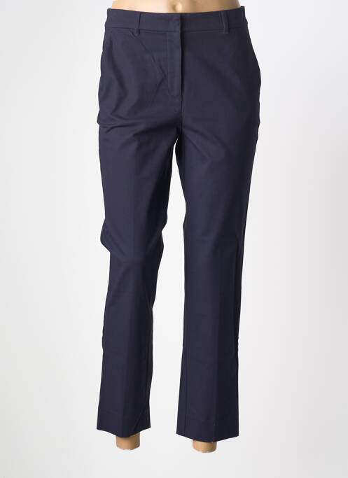 Pantalon 7/8 tissage popeline taille normale bleu PENNYBLACK femme