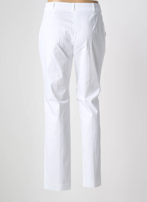 Pantalon chino tissage popeline taille normale blanc MAX MARA femme