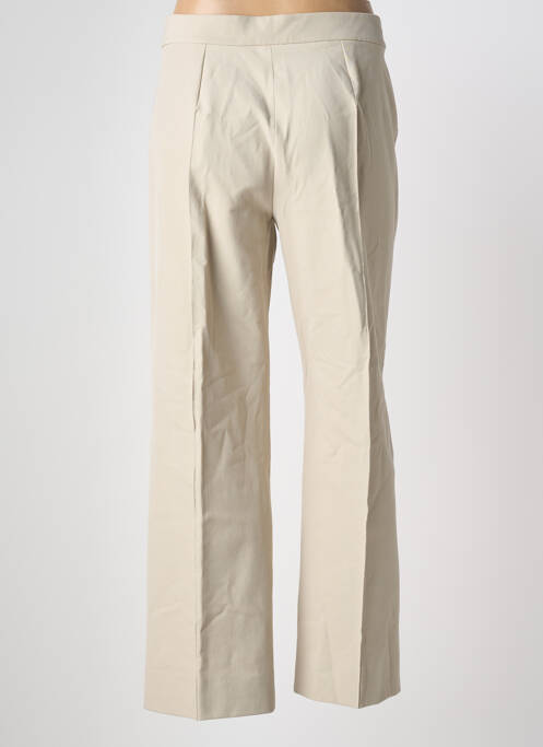 Pantalon droit stretch taille normale beige MAXMARA femme