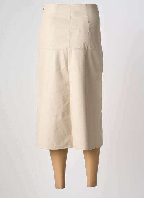 Jupe mi-longue taille à pinces beige MAX MARA femme