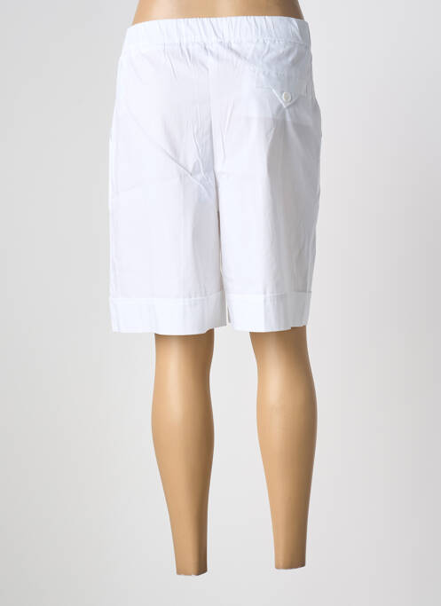 Bermuda taille élastique taille normale blanc ANNA SERAVALLI femme
