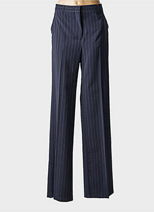 Pantalon droit taille à pinces taille normale bleu MAX MARA femme