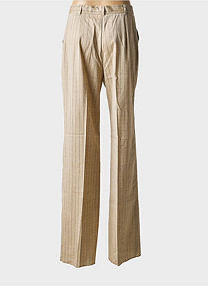 Pantalon droit taille à pinces taille normale beige MAX MARA femme