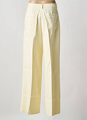 Pantalon large tissage crêpe taille haute beige SPORTMAX femme