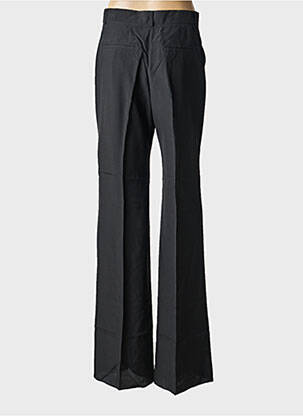 Pantalon flare fermeture zippée sous rabat avec crochet taille haute noir SPORTMAX femme