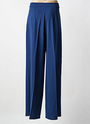 Pantalon large tissage crêpe taille haute bleu PENNYBLACK femme