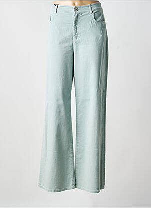 Jeans coupe large stretch taille haute vert WEEKEND MAXMARA femme