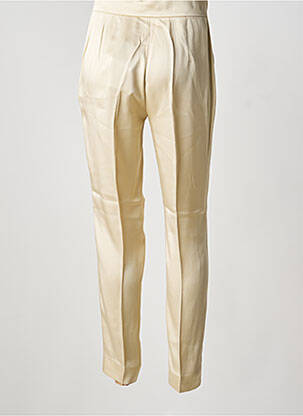 Pantalon slim taille haute taille haute beige MAX MARA femme