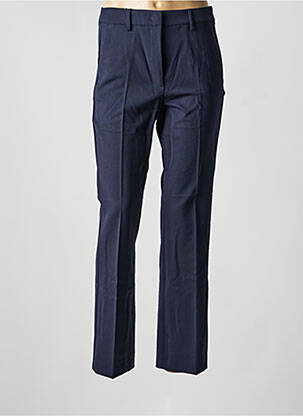 Pantalon droit tissage crêpe taille normale bleu WEEKEND MAXMARA femme