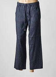 Pantalon 7/8 taille élastique taille normale bleu MAX MARA femme