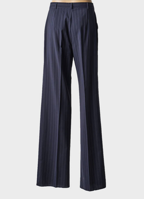 Pantalon droit tissage crêpe taille normale bleu MAX MARA femme