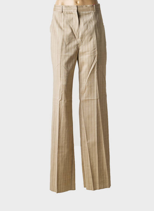 Pantalon droit taille à pinces taille normale beige MAX MARA femme
