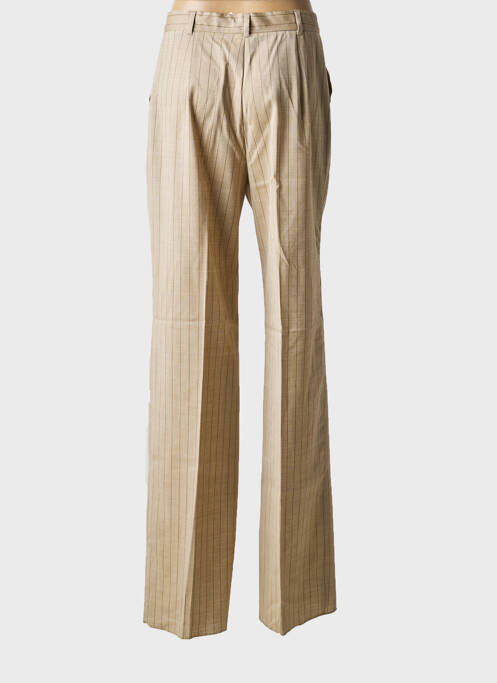 Pantalon droit taille à pinces taille normale beige MAX MARA femme