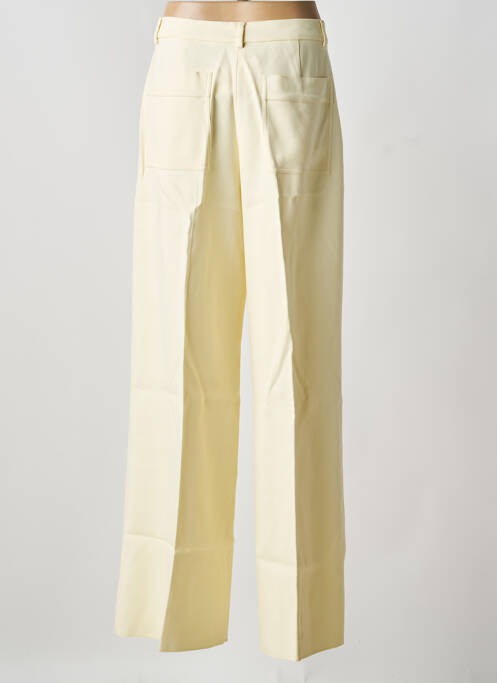 Pantalon large tissage crêpe taille haute beige SPORTMAX femme