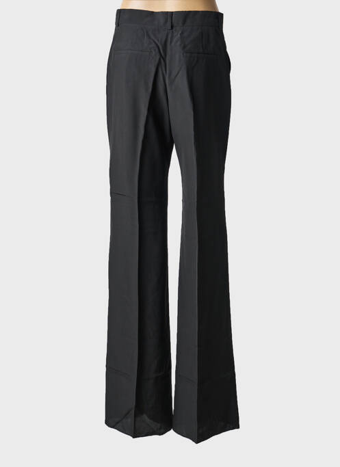 Pantalon flare fermeture zippée sous rabat avec crochet taille haute noir SPORTMAX femme