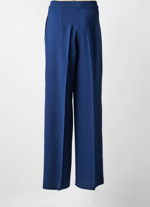 Pantalon large tissage crêpe taille haute bleu PENNYBLACK femme