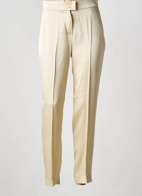 Pantalon slim poches taille haute beige MAXMARA femme