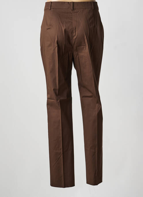 Pantalon slim tissage popeline taille normale marron MAXMARA femme