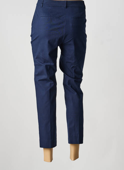 Pantalon 7/8 tissage popeline taille normale bleu PENNYBLACK femme