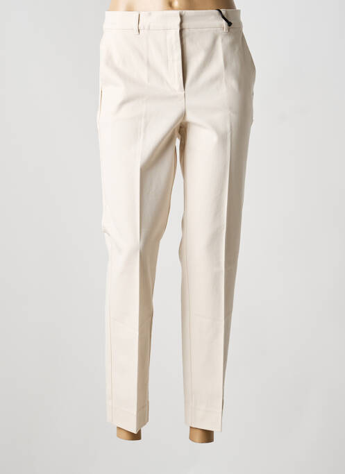 Pantalon 7/8 tissage popeline taille normale beige PENNYBLACK femme