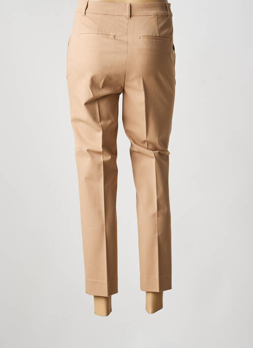 Pantalon 7/8 tissage popeline taille normale marron PENNYBLACK femme