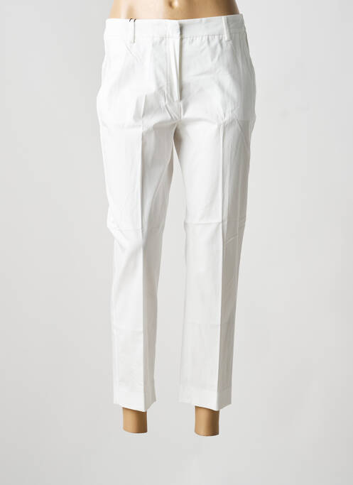 Pantalon 7/8 tissage popeline taille normale blanc WEEKEND MAXMARA femme