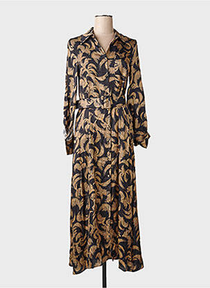 Robe longue manches longues manches longues noir BRAND UNIQUE femme