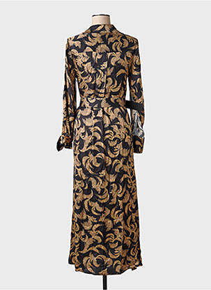 Robe longue manches longues manches longues noir BRAND UNIQUE femme