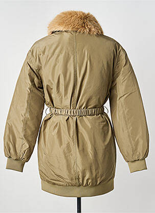 Blouson effet matière satinée vert GAUDI femme