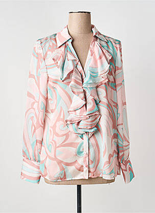 Chemisier coupe cintrée manches longues rose GAUDI femme