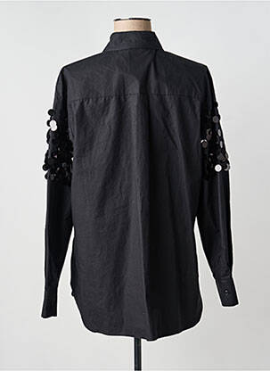 Chemisier coupe droite manches longues noir DIXIE femme