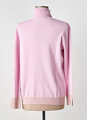 Pull col roulé stretch manches longues rose GAUDI femme