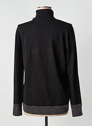 Pull col roulé stretch manches longues noir GAUDI femme