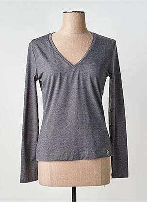 Top stretch manches longues gris GAUDI femme