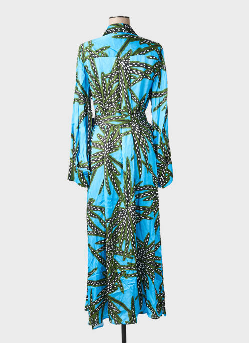 Robe longue manches longues manches longues bleu BRAND UNIQUE femme