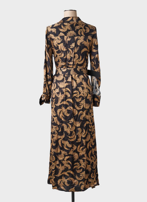 Robe longue manches longues manches longues noir BRAND UNIQUE femme