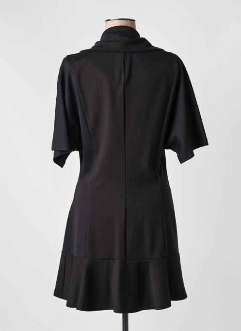 Robe mi-longue manches courtes manches courtes noir IMPERIAL femme