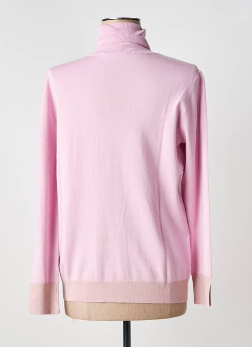 Pull col roulé stretch manches longues rose GAUDI femme